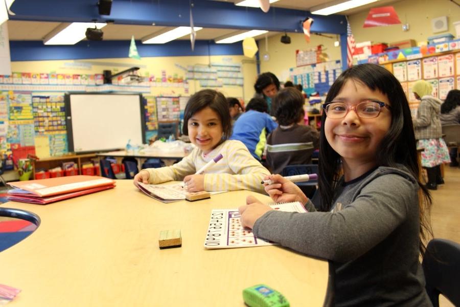 Students in a classroom